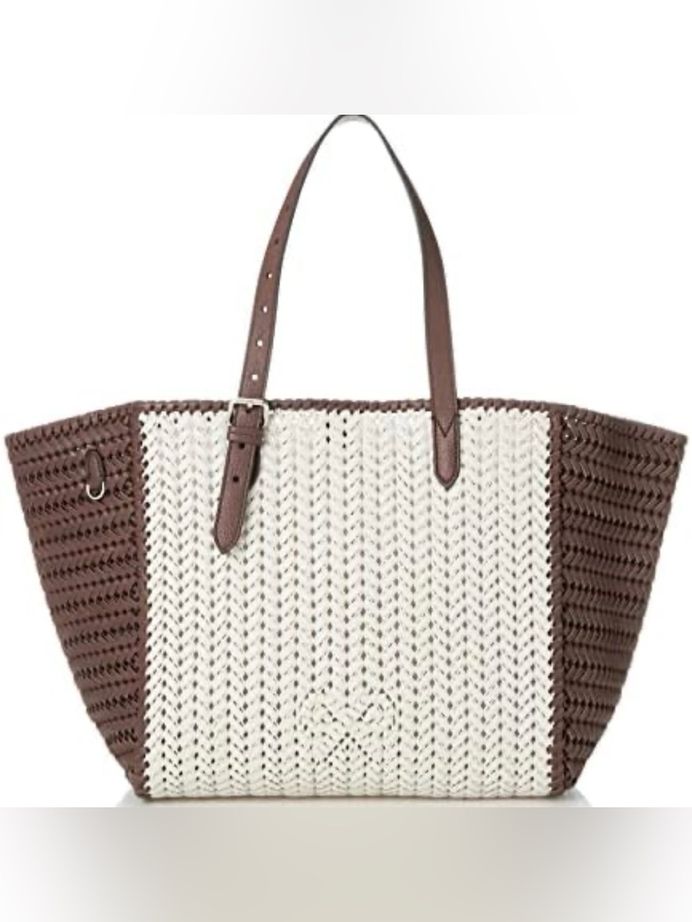 Anya Hindmarch Neeson Square Woven Leather Tote